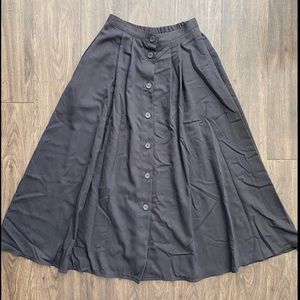 union made button down midi skirt